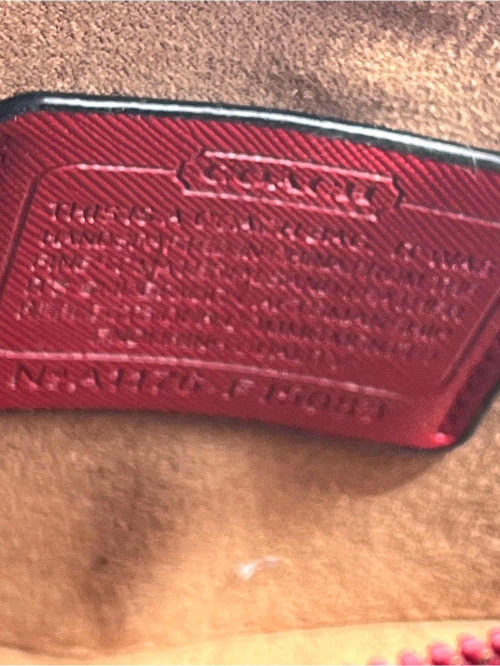 Coach Heart-Shaped Signature Canvas Wristlet in Red Floral - Picture 7 of 15